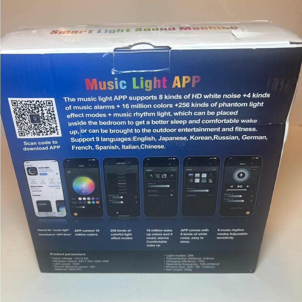 Smart LED Table Lamp, 4 N 1 Charger, Nightlight, Alarm Clock ,Bluetooth